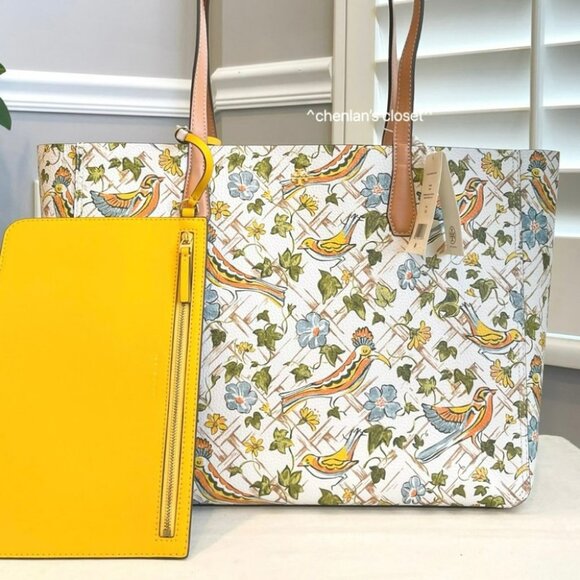 🔥NeW! Tory Burch Blake Print Tote - Picture 13 of 13